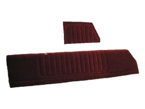 1984 Buick Regal Upper Door Panel Set Charcoal Velour